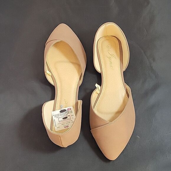 BRAND NEW LYNX POINTED TOE D'ORSAY SLIP ON WOMEN"S FLAT SHOE - Picture 9 of 15